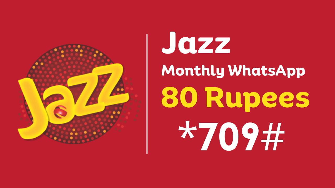 Jazz WhatsApp Package Monthly Rs. 80